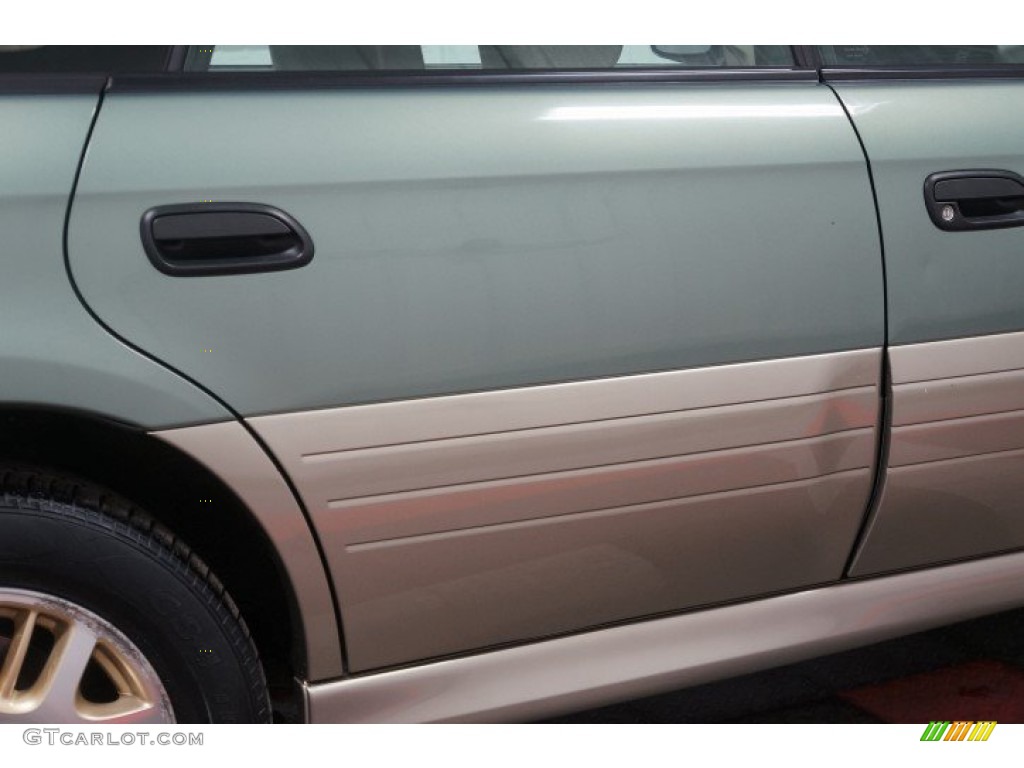 2003 Outback Wagon - Seamist Green Pearl / Beige photo #48