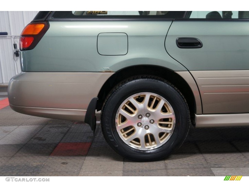 2003 Outback Wagon - Seamist Green Pearl / Beige photo #49