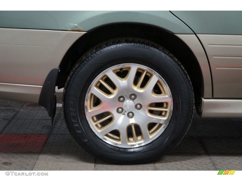 2003 Outback Wagon - Seamist Green Pearl / Beige photo #50