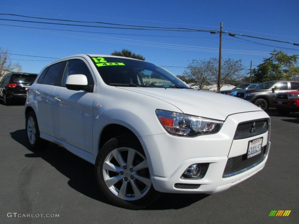 2012 Outlander Sport SE 4WD - Diamond White / Black photo #1