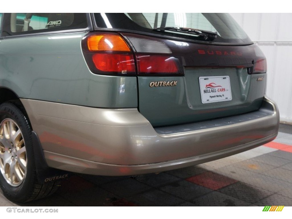 2003 Outback Wagon - Seamist Green Pearl / Beige photo #55