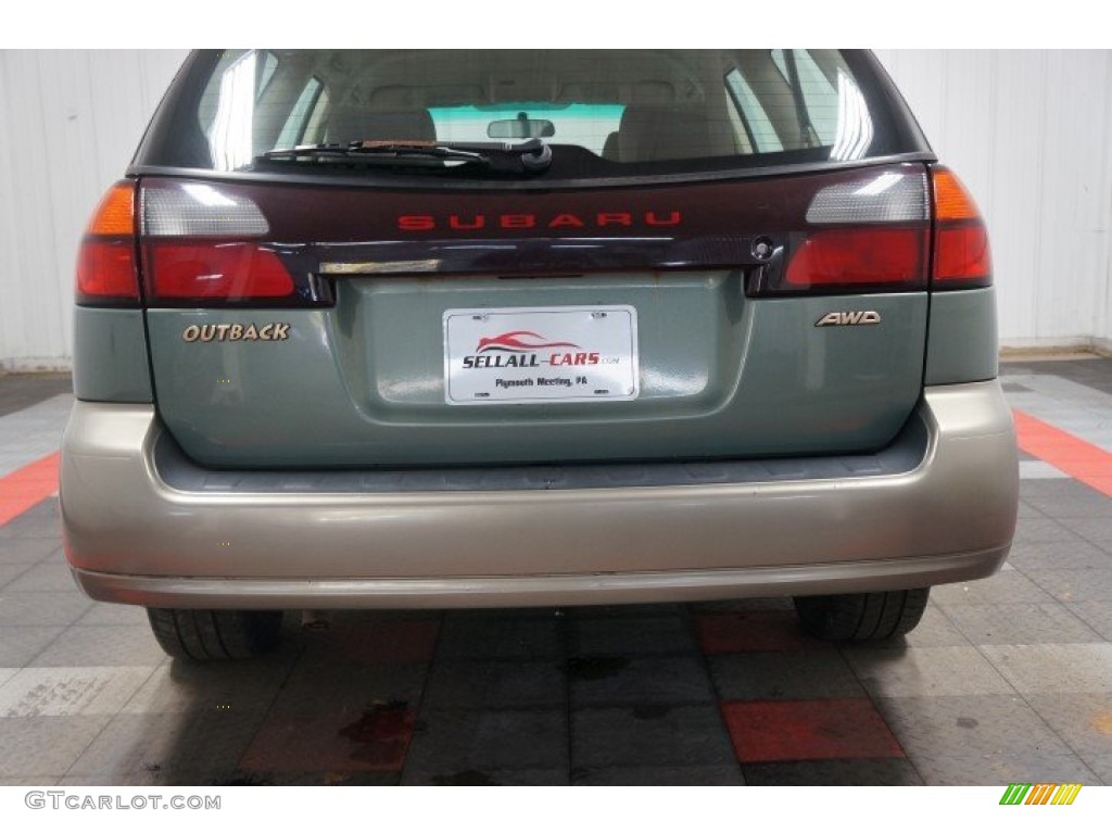 2003 Outback Wagon - Seamist Green Pearl / Beige photo #57