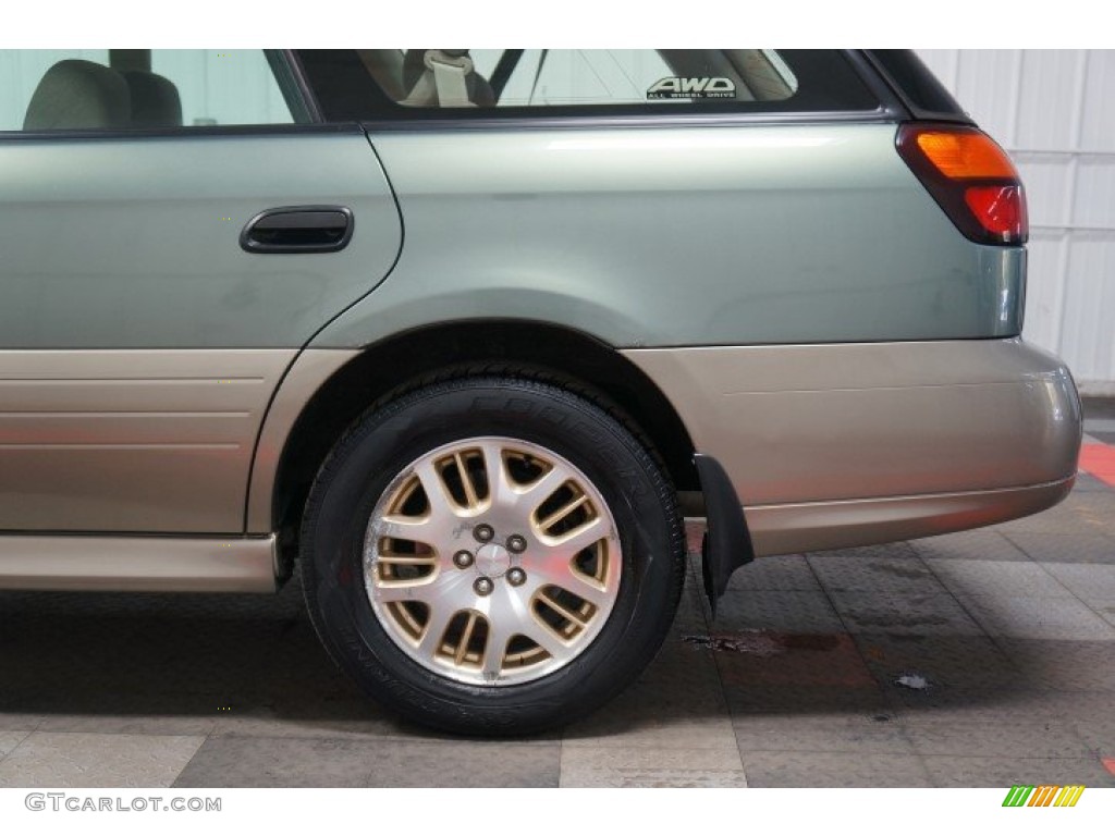 2003 Outback Wagon - Seamist Green Pearl / Beige photo #58