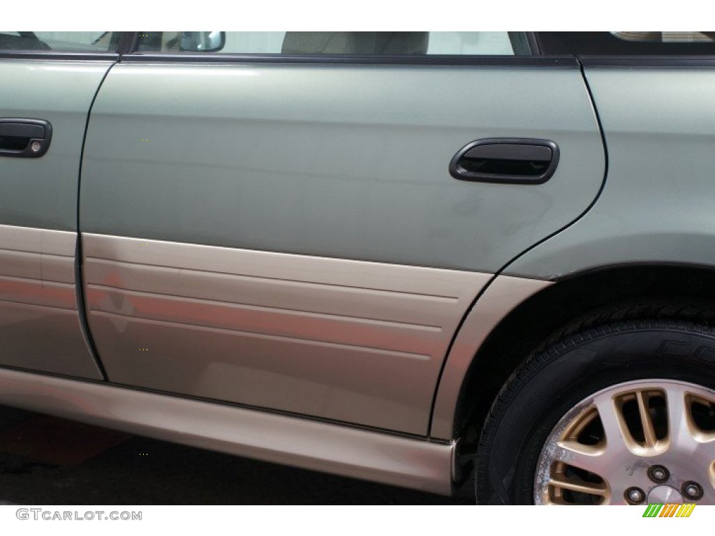 2003 Outback Wagon - Seamist Green Pearl / Beige photo #61