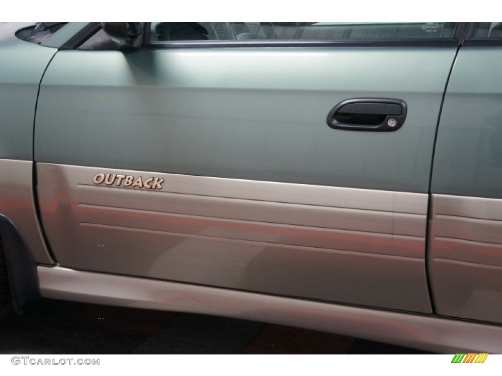 2003 Outback Wagon - Seamist Green Pearl / Beige photo #62