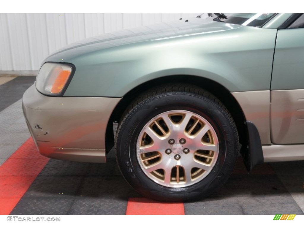 2003 Outback Wagon - Seamist Green Pearl / Beige photo #65