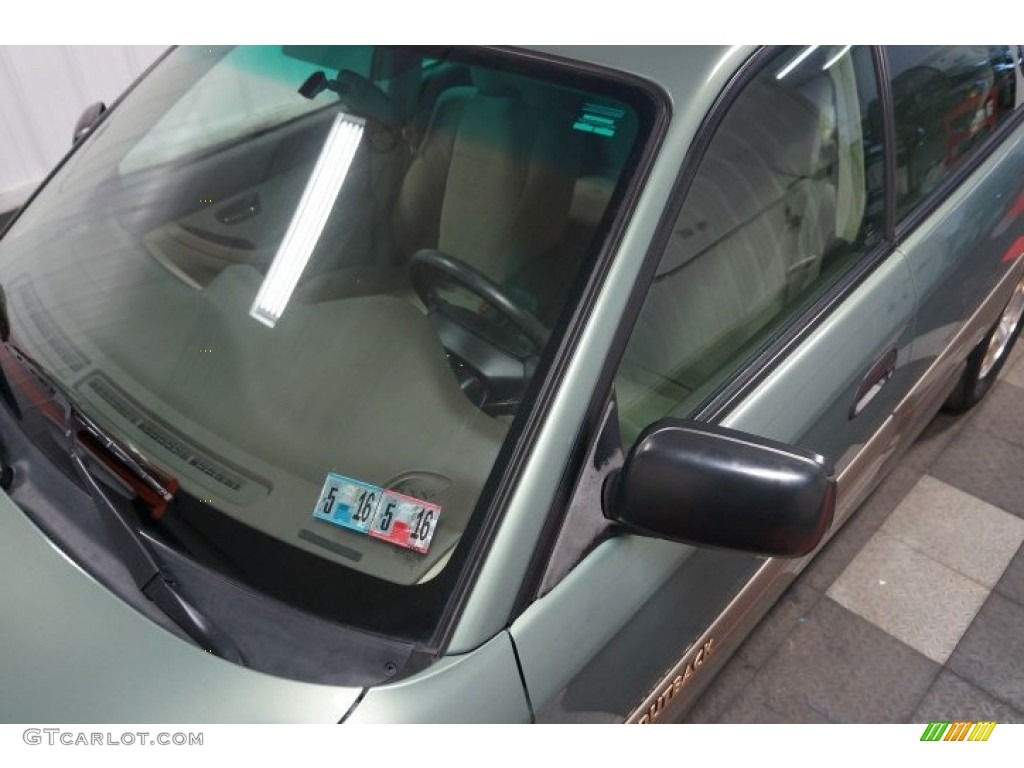 2003 Outback Wagon - Seamist Green Pearl / Beige photo #70