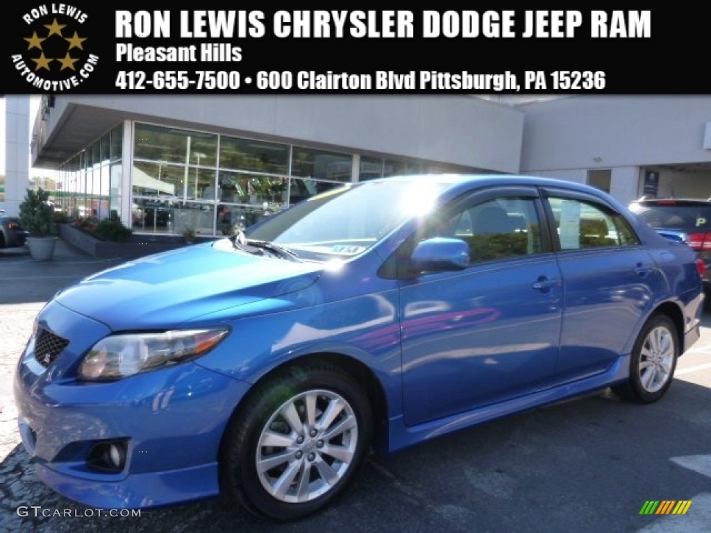 Blue Streak Metallic Toyota Corolla