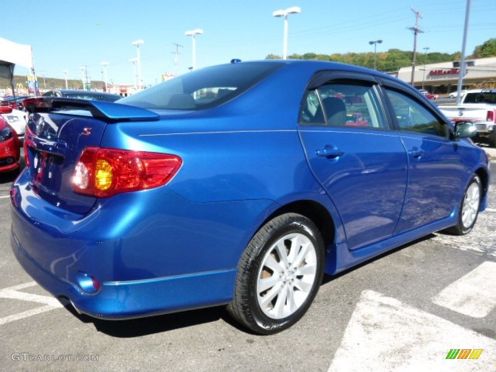2010 Corolla S - Blue Streak Metallic / Dark Charcoal photo #5