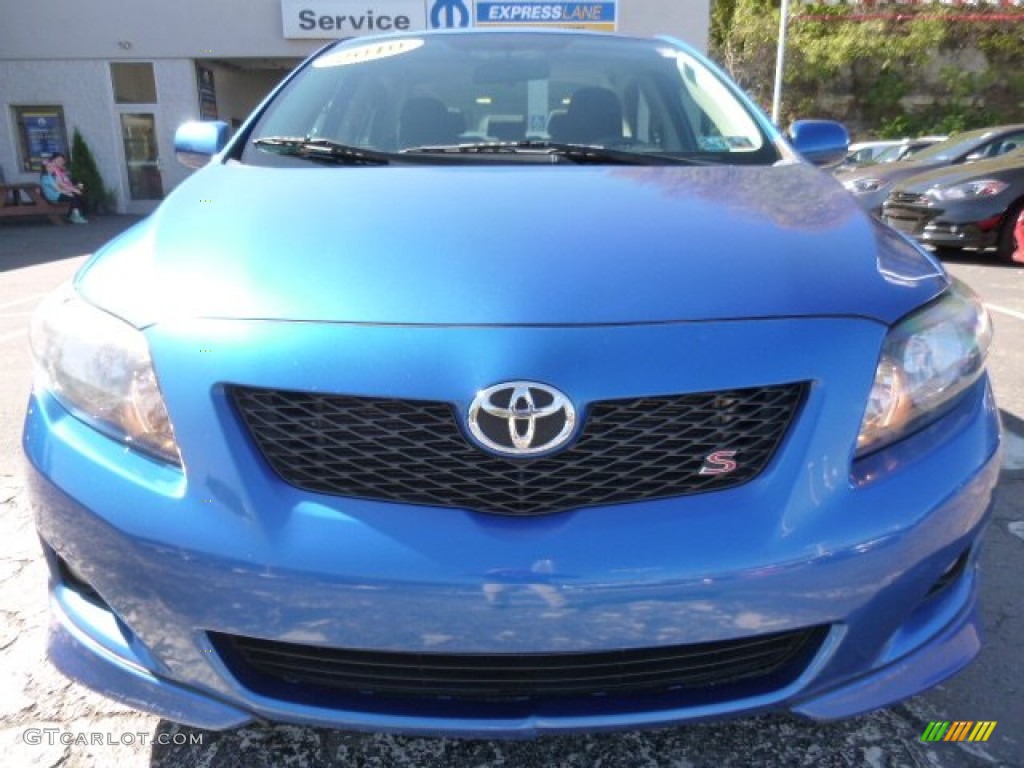 2010 Corolla S - Blue Streak Metallic / Dark Charcoal photo #10
