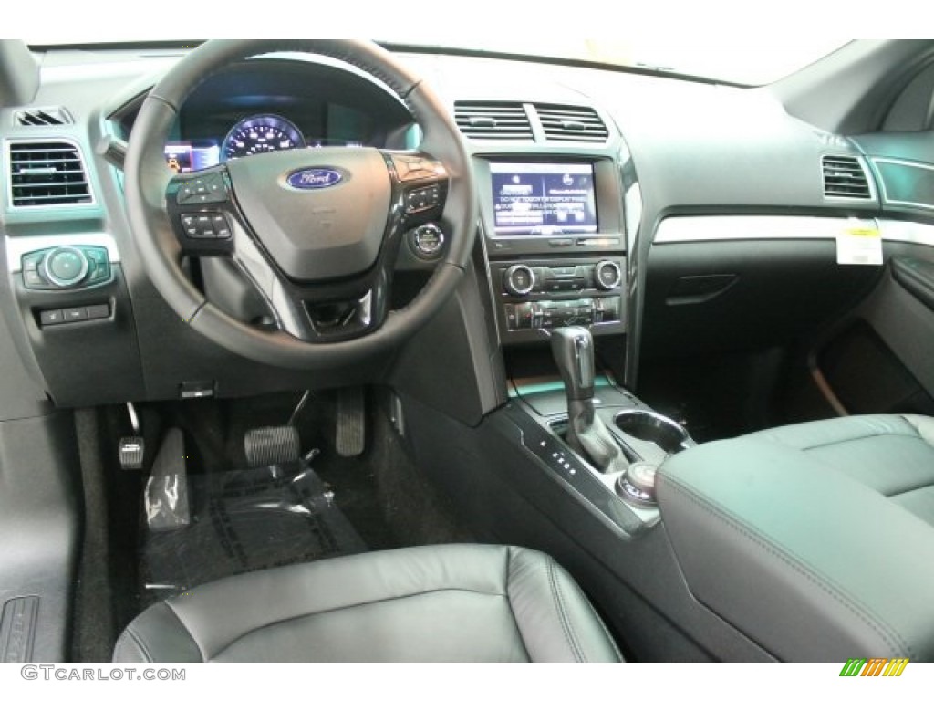 Ebony Black Interior 2016 Ford Explorer XLT 4WD Photo #107880489
