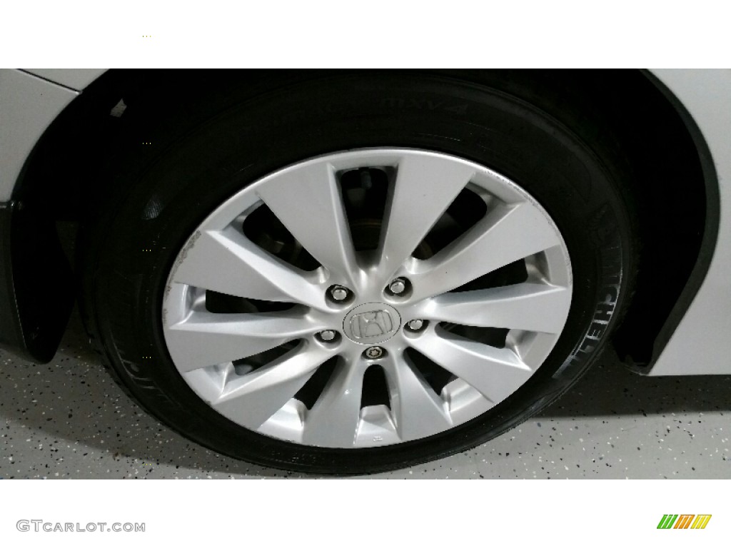 2013 Accord EX-L V6 Sedan - Alabaster Silver Metallic / Black photo #5