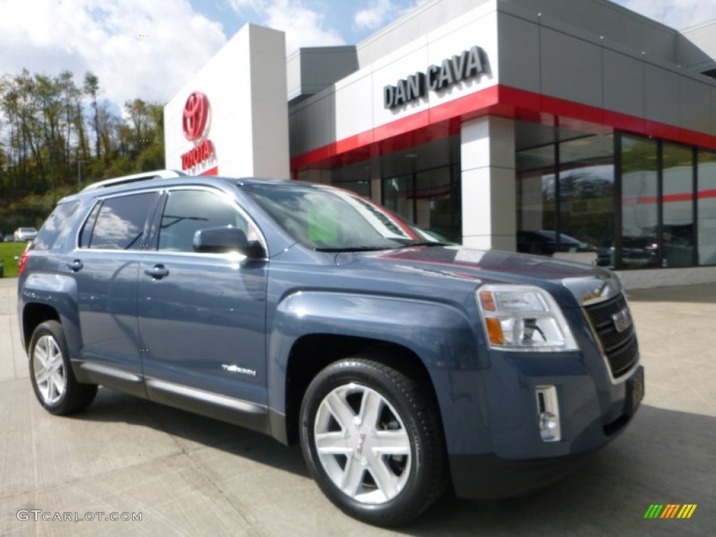 2012 Terrain SLE AWD - Steel Blue Metallic / Jet Black photo #1