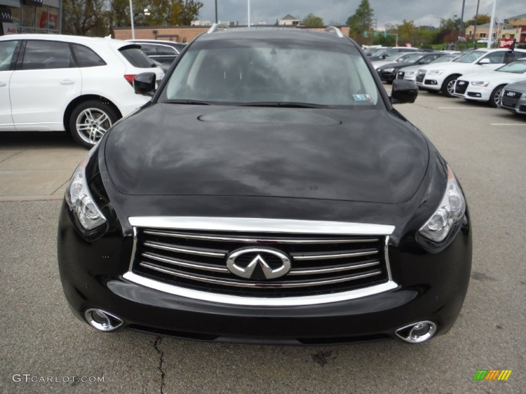 2014 QX70 AWD - Black Obsidian / Graphite photo #7