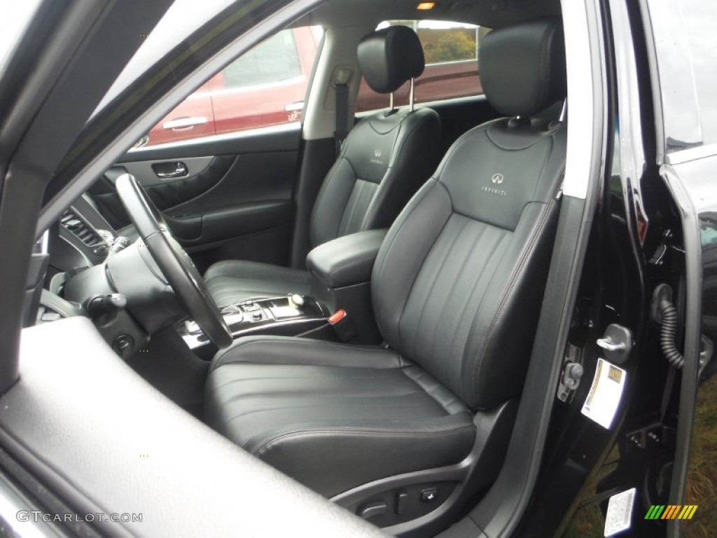 Graphite Interior 2014 Infiniti QX70 AWD Photo #107884413