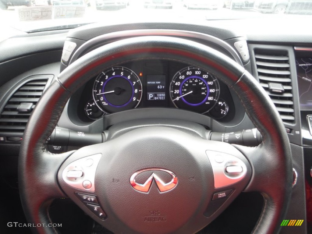 2014 QX70 AWD - Black Obsidian / Graphite photo #28