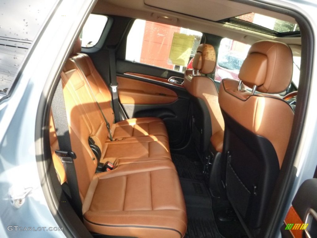 2013 Grand Cherokee Overland 4x4 - Winter Chill Pearl / New Saddle/Black photo #6