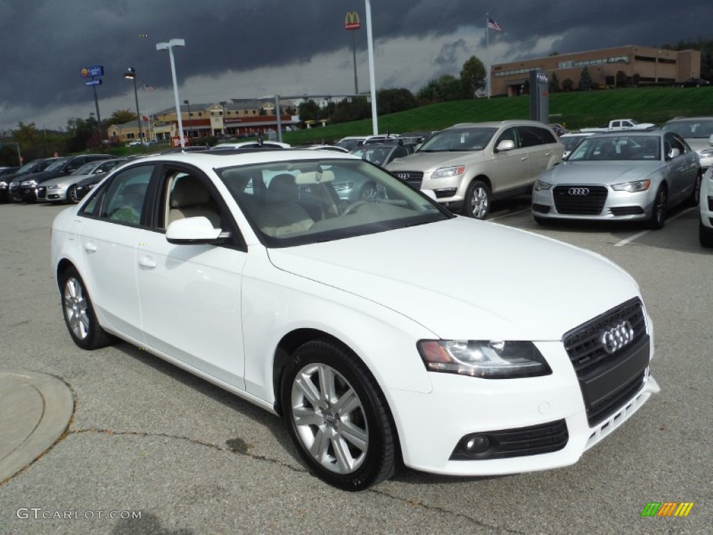Ibis White 2011 Audi A4 2.0T quattro Sedan Exterior Photo #107887077