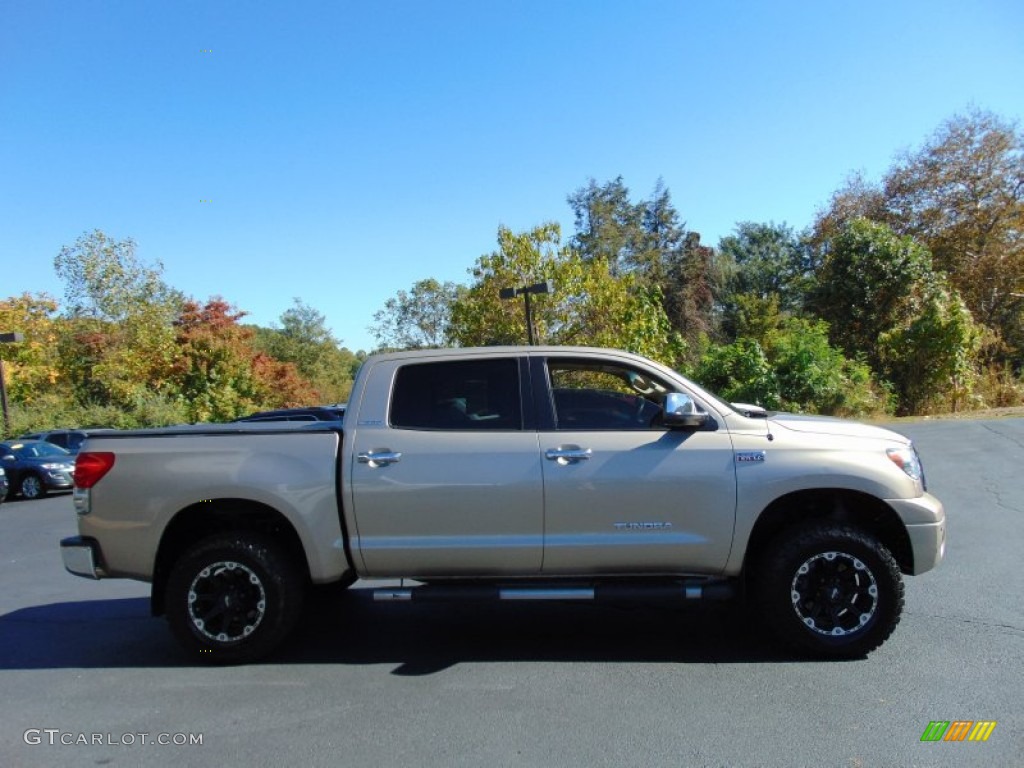 2008 Tundra Limited CrewMax 4x4 - Desert Sand Mica / Beige photo #2