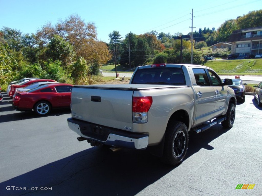 2008 Tundra Limited CrewMax 4x4 - Desert Sand Mica / Beige photo #3