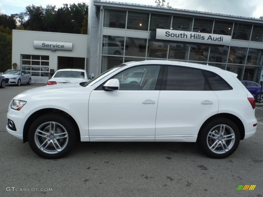 2016 Q5 2.0 TFSI Premium quattro - Ibis White / Pistachio Beige photo #2