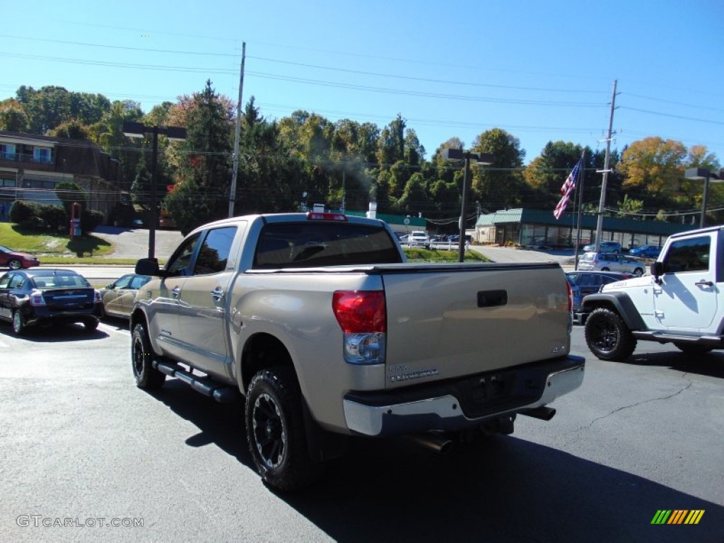 2008 Tundra Limited CrewMax 4x4 - Desert Sand Mica / Beige photo #5