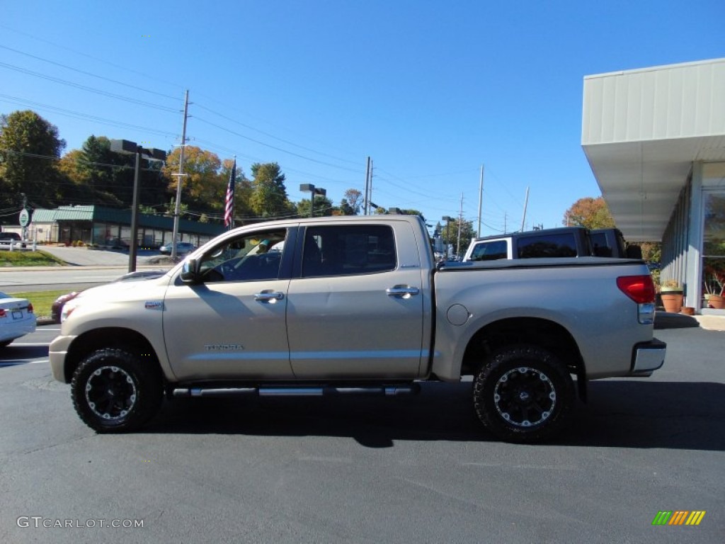 2008 Tundra Limited CrewMax 4x4 - Desert Sand Mica / Beige photo #6