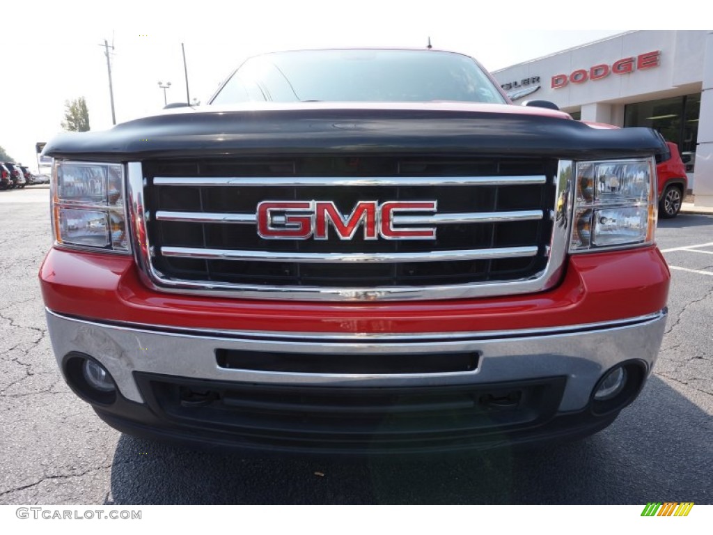 2013 Sierra 1500 SLE Extended Cab 4x4 - Fire Red / Ebony photo #2