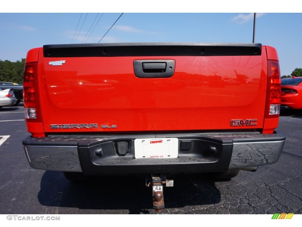 2013 Sierra 1500 SLE Extended Cab 4x4 - Fire Red / Ebony photo #6