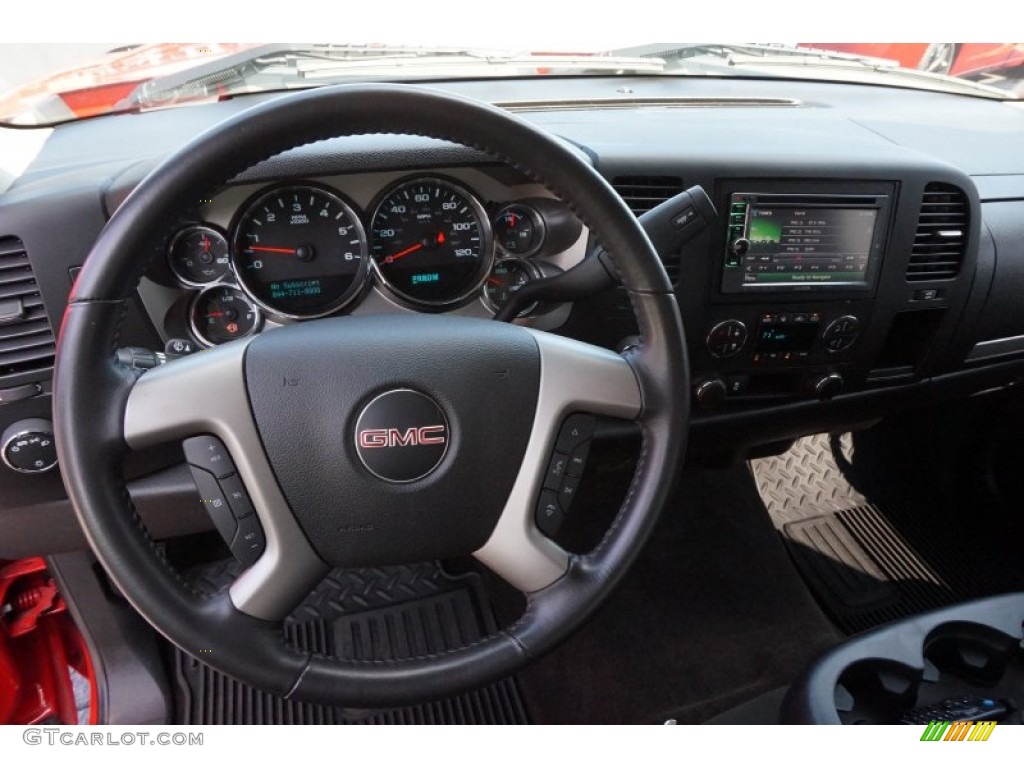 2013 Sierra 1500 SLE Extended Cab 4x4 - Fire Red / Ebony photo #10