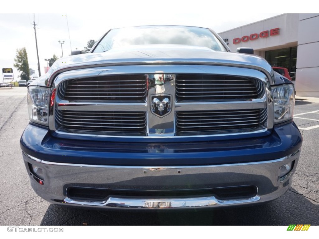 2010 Ram 1500 Big Horn Crew Cab - Deep Water Blue Pearl / Dark Slate/Medium Graystone photo #2