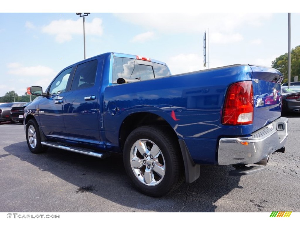 2010 Ram 1500 Big Horn Crew Cab - Deep Water Blue Pearl / Dark Slate/Medium Graystone photo #5