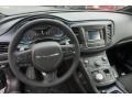 2016 Chrysler 200 Black/Ambassador Blue Interior Dashboard Photo