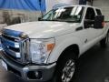 White Platinum - F250 Super Duty Lariat Crew Cab 4x4 Photo No. 3