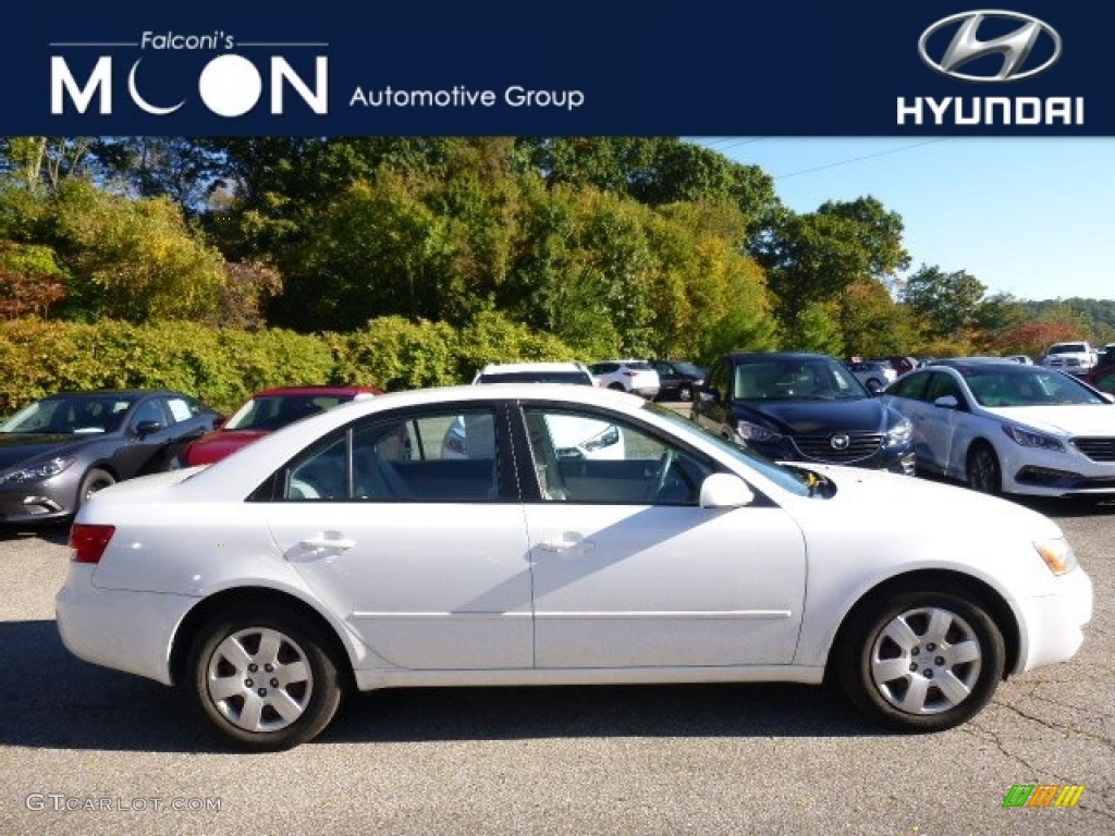 2007 Sonata GLS - Arctic White / Beige photo #1