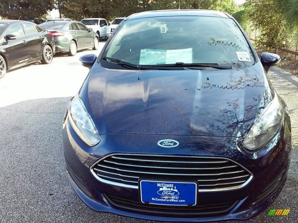 2016 Fiesta SE Sedan - Kona Blue Metallic / Charcoal Black photo #5