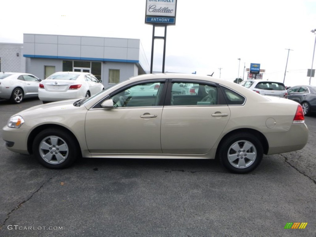 2010 Impala LT - Gold Mist Metallic / Gray photo #10