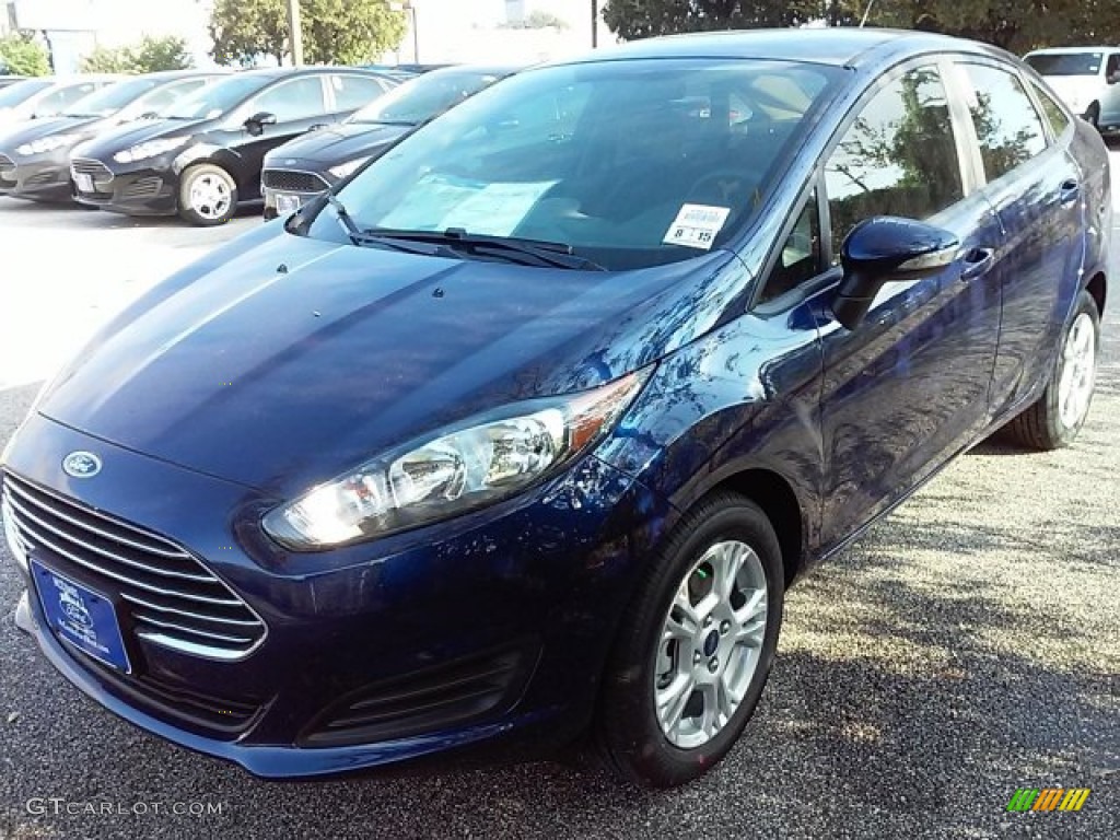 2016 Fiesta SE Sedan - Kona Blue Metallic / Charcoal Black photo #6