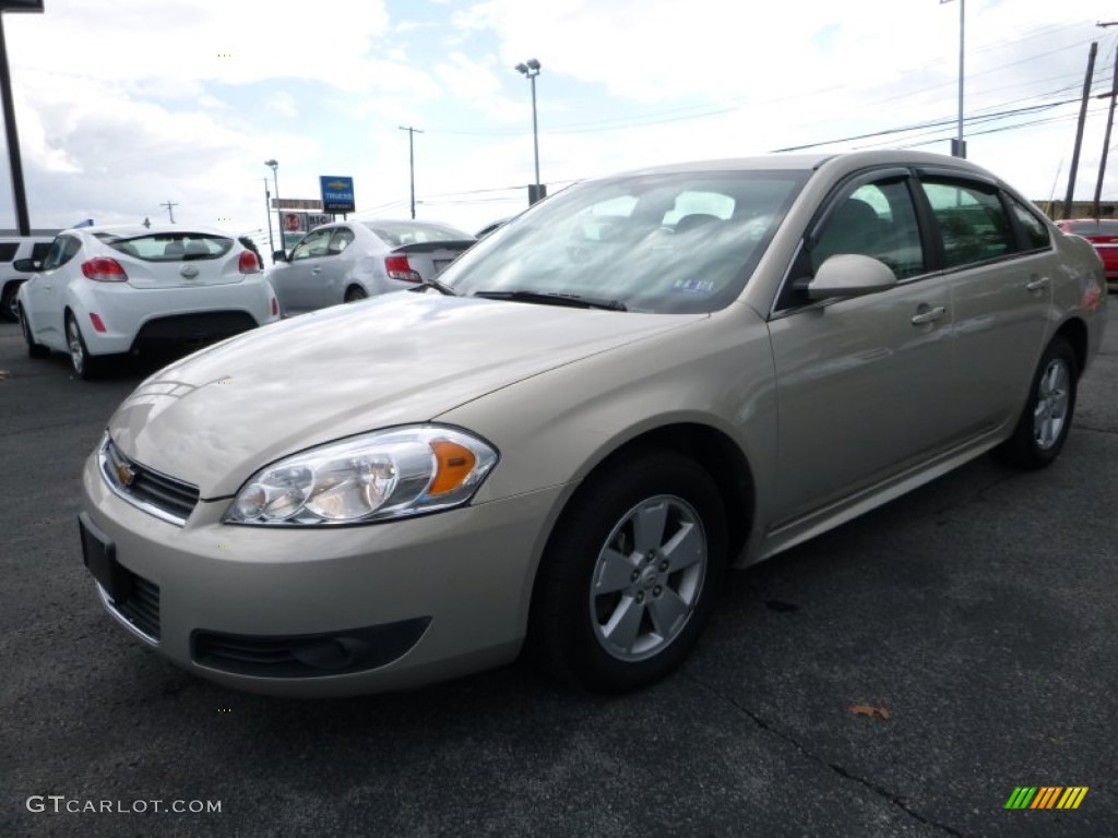 2010 Impala LT - Gold Mist Metallic / Gray photo #11
