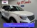 2016 White Platinum Metallic Tri-Coat Ford Explorer XLT  photo #1