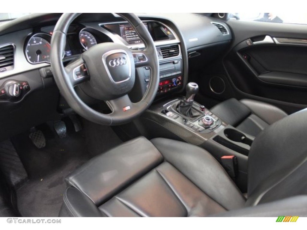 Black Silk Nappa Leather Interior 2011 Audi S5 4.2 FSI quattro Coupe Photo #107902692