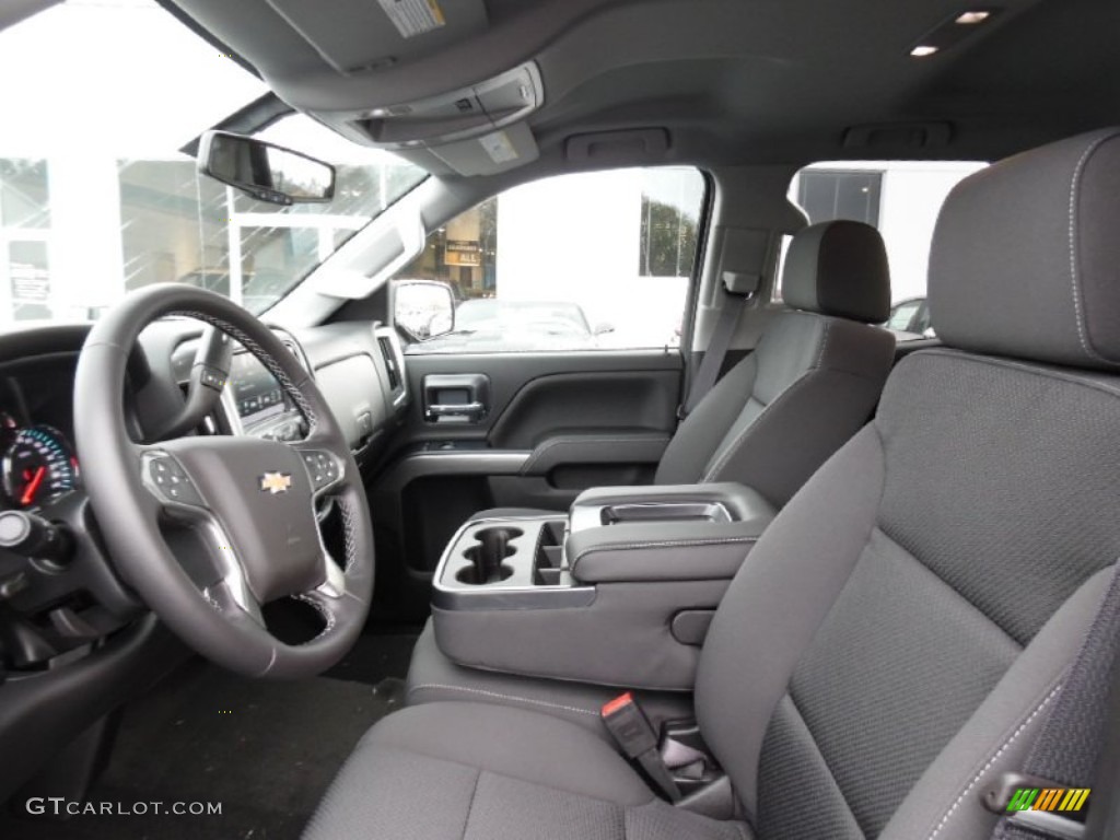 Jet Black Interior 2016 Chevrolet Silverado 1500 LT Double Cab 4x4 Photo #107904085