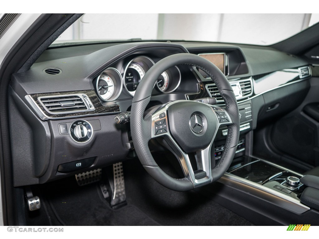 Black Interior 2016 Mercedes-Benz E 350 4Matic Wagon Photo #107904090