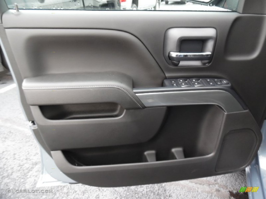 2016 Chevrolet Silverado 1500 LT Double Cab 4x4 Jet Black Door Panel Photo #107904159