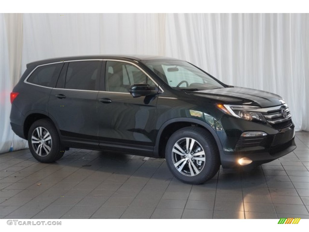 Black Forest Pearl 2016 Honda Pilot EX Exterior Photo #107904600