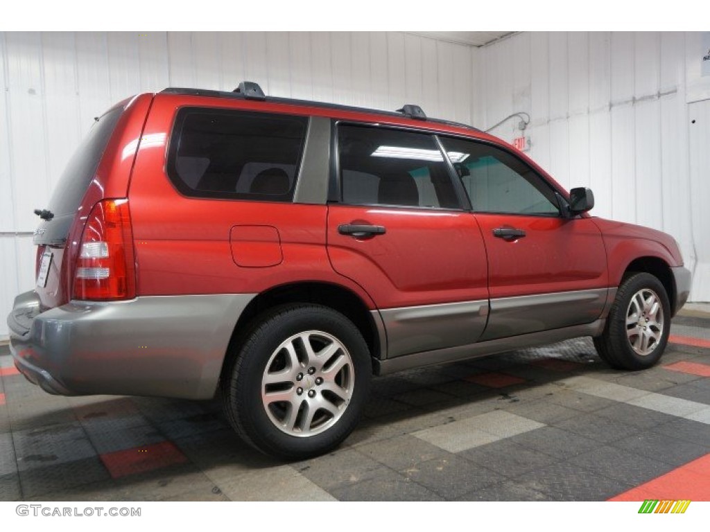2005 Forester 2.5 XS L.L.Bean Edition - Cayenne Red Pearl / Beige photo #7