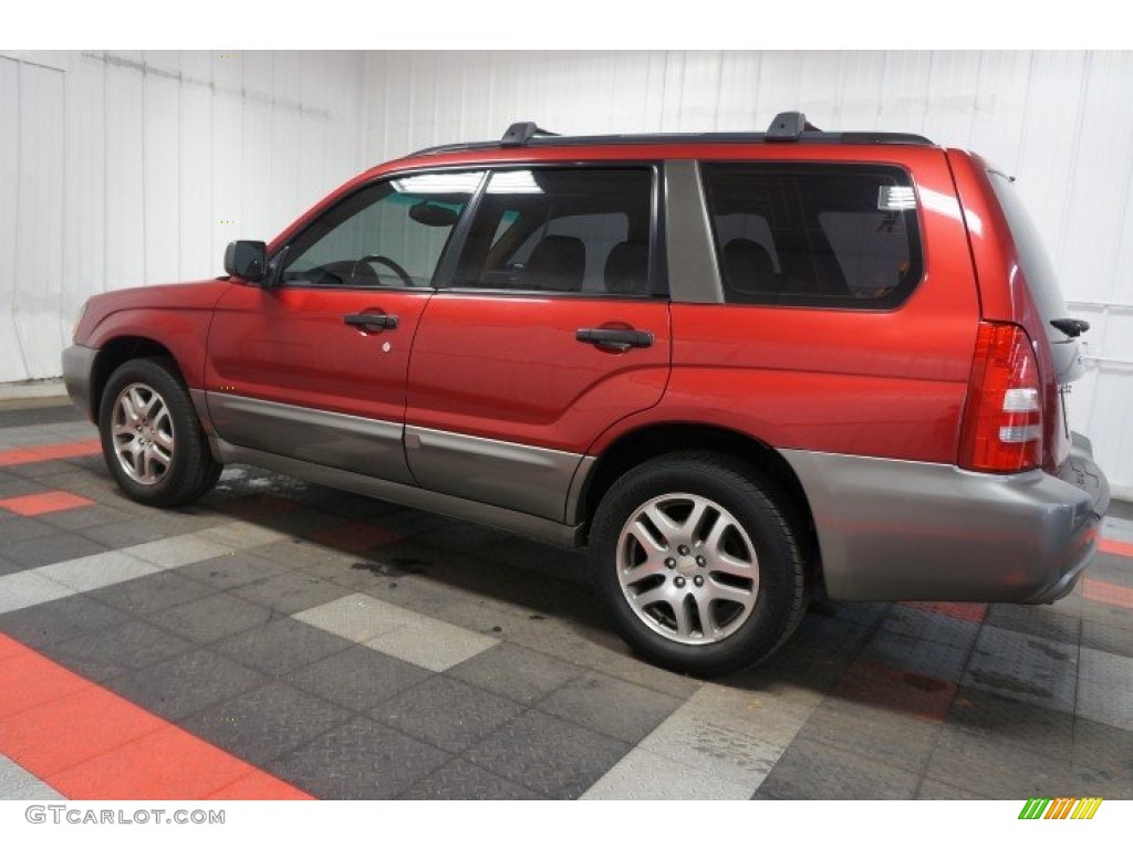 2005 Forester 2.5 XS L.L.Bean Edition - Cayenne Red Pearl / Beige photo #11