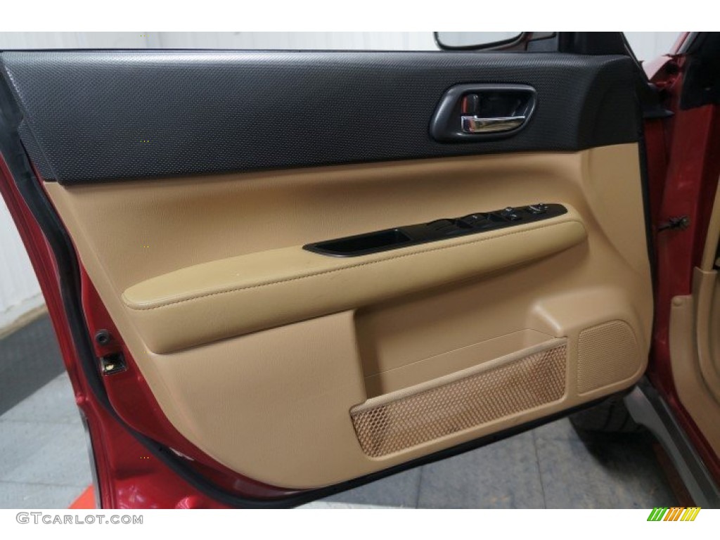 2005 Forester 2.5 XS L.L.Bean Edition - Cayenne Red Pearl / Beige photo #12