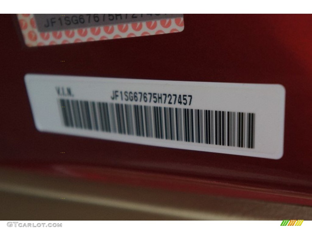 2005 Forester 2.5 XS L.L.Bean Edition - Cayenne Red Pearl / Beige photo #14