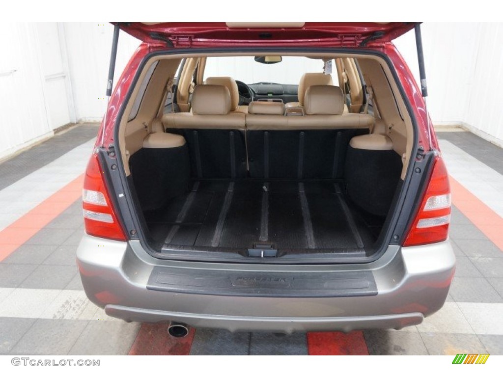 2005 Forester 2.5 XS L.L.Bean Edition - Cayenne Red Pearl / Beige photo #18